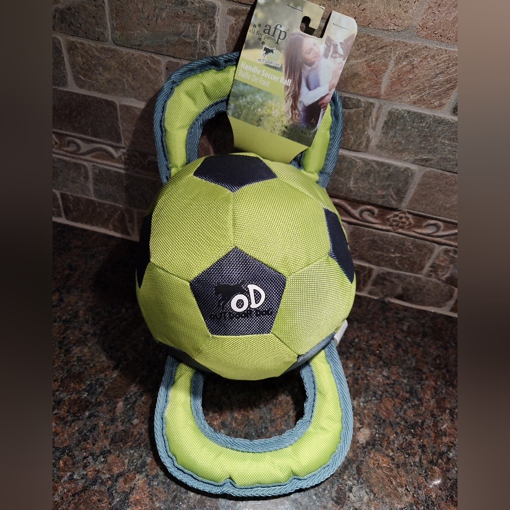 All For Paws Handle Soccer Ball Toy, Outdoor Dog